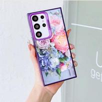 N48 gėlių bijūnų vaza minkštas bortelis telefono dėklas, skirtas Samsung S24 S22 S23 Ultra S20 FE A54 A14 A34 A24 A15 Xiaomi POCO X5 Pro Redmi Note 12 kietas galinis dangtelis Samsung A02