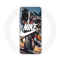 Coque - Maniacase - Xiaomi Redmi Note 11s 4G - Nike Logo - Silicone - Souple juoda