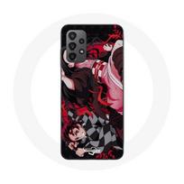 Case - Maniacase - Samsung Galaxy A23 4G - Soft - Black - Demon Slayer