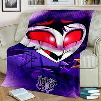 Helluva Boss Blitzo Animacinių animacinių filmų antklodė suaugusiems, Minkšta antklodė namams Miegamojo lova Sofa Piknikas Biuro užvalkalas Vaiko antklodė 30x40in