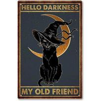 No Coffee No Workee Cat Metal Tin Signs Cat Lovers Gift Vintage Plaque Metal Man Cave Bar Pub Club Cafe Home Wall Decoration 20x30cm
