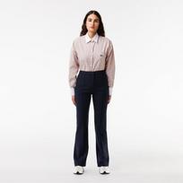 LACOSTE Women s Flare Fit Slacks [Dark Navy] 034