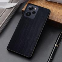 Dėklas skirtas Xiaomi Poco X5 X6 M6 Pro 4G 5G coque unikalus lengvas medinio rašto puodinis dėklas POCO X5 Pro dėklui funda POCO X5 juoda