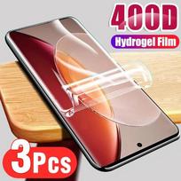 3 vnt Hidrogelio plėvelė Vivo X90 X80 X70 X60 X51 X50 Pro Plus ekrano apsauga, skirta Vivo X80 Lite Full Cover Apsauginė plėvelė For VIVO V23 Pro gryna