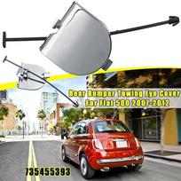 Automobilio galinio buferio vilkimo kilpos kablio dangtelio dangtelis 735455393 Fiat 500 2007 2008 2009 2010 2011 2012 Chromo pakaitiniai priedai