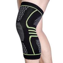 A Single Sport Mountaineering Basketball Kneepad Riding Running Fitness Anti-slip Knitted Outdoor Protective Leggings XL black