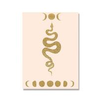 Boho Feminist Pagan Mantra Wiccan Wall Art Plakato Spaudinys Abstraktus Gyvatės Mergaitės Kūno Vargonų Drobės Tapyba Svetainės namų dekoras 21x30cm No Framed