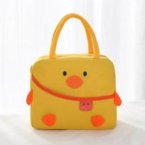 Naujas Animacinis Pietų Krepšys Moterims Kawaii Antis Storas Terminis Maisto Laikymo Maišelis Vaikams Didelės Talpos Izoliuotas Maisto Maišelis Mokytojo Dovana yellow