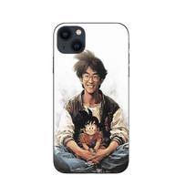 Phone case - Maniacase - Iphone 13 mini - Akira Toriyama Goku - Silicone - Flexible juoda