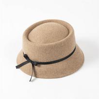 Ins Elegant Britain Wool Felt Daily Elegance Girl Kids Bucket Cap Children Fishermen Leisure Hat 53cm head size