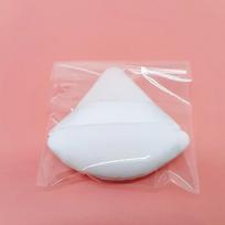 Triangular high-density flocked powder puff  short fluffy powder puff   fixed makeup  double-sided ultra-soft makeup air cushion white
