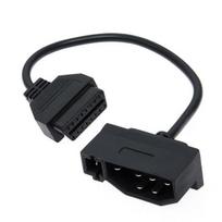 7 kontaktų jungties adapteris OBD1 į OBD2 diagnostikos skaitytuvo kabelio adapteris, skirtas Ford black