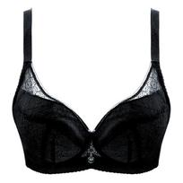 Meizimei Ultra Thin Lace Bras for Women Crop Top Bh Push Up BCD Plus Size Intimates 36 38 40 Bralette for Summer Sexy Brassiere 46/105E smėlis