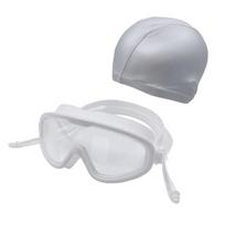 Anti-fogging Silica gel Swimming Goggles And Cap Kit Big Frame glasses Sports Training Supplies Professional Mask Pool Man Women Other