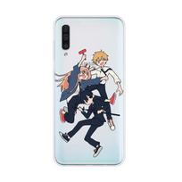 Anime grandininis pjūklas, skirtas Samsung Galaxy A90 A80 A70 A60 A50 A40 A30 A20S A20E A10 A10E A10S S8 S7 S6 Edge telefono dėklas Samsung A90(5G) white