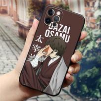 Cartoon Anime Bungou Stray Dogs Dazai Osamu Phone Case for iPhone14 13 12 11 Pro Max 8 7 SE XR XS Plus Black Soft Silicon Cover iPhone 14 PM white