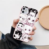 Dėl Xiaomi Mi Redmi Note 11 11T 12 10 10T 5 7 9 8 8T 9T Poco M3 F3 X3 Pro 9C 9S 10S A3 9 Lite Anime Kawaii Japonų Mergaitės dėklas Redmi Note5 5Pro beige