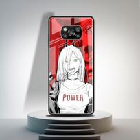 Glass Case For Xiaomi Mi Poco X3 NFC F3 11 Lite 11T 10T for Redmi Note 10 Pro 10 9 K40 8 9C Phone Cover Chainsaw Man Girl Funda Redmi K40 gray