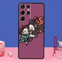 Demon Slayer Kimetsu no Yaiba Case For Samsung Galaxy S21 S22 Ultra S20 FE S8 S9 S10 Note 10 Plus Note 20 Ultra Coque Note 20 Ultra black