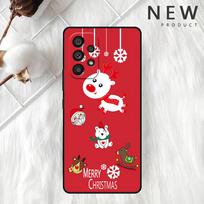 Snowman Christmas Cover For Samsung Galaxy A52 A12 A51 A32 A21s A71 A32 5G A12 A22 A53 A31 A13 A72 A02s A41 A03 A04 Phone Cover Samsung A52 4G(5G) white