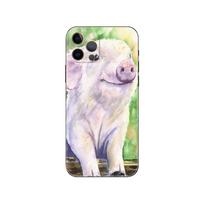 Kawaii Pig phone case for iphone 5 5s 2020se 6 6s 7 8 plus x 10 XR XS 11 12 13 mini pro MAX black tpu back cover iphone 5 5S SE 2016
