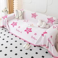 Simple Style Nordic Sofa Towel All-Inclusive Universal Sofa Cover Cloth Dust Cover Anti-Scratching Chenille Blanket Anti-Scratching 180*130cm white