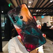 Spalvingas marmurinis telefono dėklas, skirtas Huawei P50 Pro P30 P40 Lite P40Pro P20 lite P10 Plus Mate 20 Pro Mate20 X P10Plus