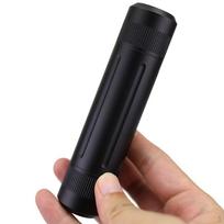 1 vnt. tablečių dėžutė aliumininė lauko vandeniui atspari talpa sandarus butelis 12 cm black