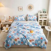 Glotnus oro kondicionavimas Patogus ir lengvas vasarinis antklodės užvalkalų rinkinys Minkštas šlifuotas mikropluošto antklodės užvalkalas Patalių rinkinys 150x200cm quilt gray