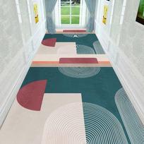 3D kilimas durų anga Koridorius Kilimas Šiaurės šalių kilimas Praėjimas Ilgas Koridorius Prieškambaris Pagrindinis Grindų Kilimėlis Komercinis Viešbutis Kilimų geometrija Customized size gray