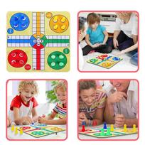 Ludo Šachmatų Rinkinys Skraidantis Žaislas Skraidymo Žaislai Stalo Žaidimas Įdomūs Žaislai Nešiojamas Vakarėliui Šachmatų Lenta blue