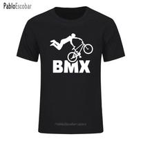 Newest Arrival Cool Design BMX BMXFreestyle Bicycle Motocross T Shirt Unisex Fashionable Short Sleeve Unisex Unisex T-shirt L