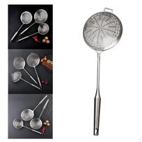 - Kiaurasamtis, Šaukštas-kiaurasamtis, Kiaurasamtis, Samtys, Patogi rankena, Nerūdijančio plieno maisto gaminimo samtis-kiaurasamtis Diameter 16cm