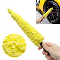 Wheel Cleaner Brush Wheel Brush Car Detailing Kit Universal Car Detailing Cleaning Accessory For Tire, Wheel, Rim One Size geltona