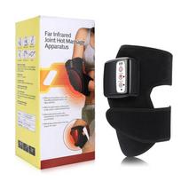 Heated Knee Massager Far Infrared Joint Hot Massage Apparatus Magnetic Therapy Vibration Heating Pad for Knee Elbow Shoulder Leg US Plug beige