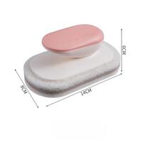 Cleaning Brush Decontamination Bathtub Brush Tile Brush Kitchen Stove Brush Pot Wash Sink Sponge Wipe 14*8*6cm rožinė