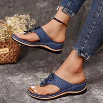 Clip Toe Flip Flops Women Premium Orthopedic Sandals Open Toe Woman Summer Footwear  Womens Sandals Ladies Shoes Beach Mujer 37 black