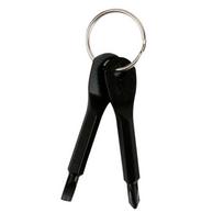 2 Keys Portable Screwdriver Precision-cast Steel Mini Slotted Cross Multi-function Tool Outdoor Essential Simple and Practical 2keys juoda