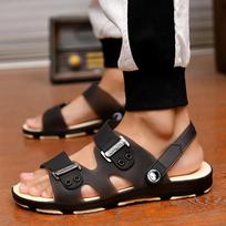 Men's Slippers Summer Fashion Trend Non-slip Soft Home Bathroom Sandals and Slippers 35 juoda