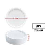 Led apatiniai šviestuvai 220V lubų taškinė lempa 9W 12W 18W apatinė šviesa ant paviršiaus montuojamas skydinis apšvietimas virtuvės šviestuvas kambario namų dekoravimui Cool White