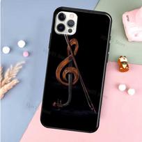 Elegantiškas smuikų lanko natų telefono dėklas Apple iPhone 13 11 Pro Max 12 mini X XR XS Max 8 7 Plus SE 2020 dangtelis iphone 5 5S SE
