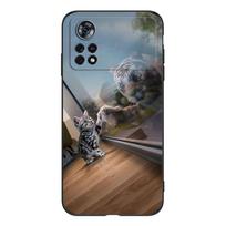 For POCO X4 PRO 5G Case Phone Back Cover Global Soft Silicone Protective Black Tpu Case lion wolf tiger dragon POCO X4 pro 5G