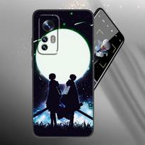 Anime Attack On Titan telefono dėklas Xiaomi Mi 10T 11i 11T Note 10 11 Lite NE F1 POCO F3 M3 X3 GT NFC M4 X4 Pro 5G juodas dėklas Xiaomi Mi 10T(Pro)