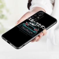 Animacinis automobilio galinio žibinto telefono dėklas, skirtas Huawei Honor 60 50 SE 30S Mate 30 20 10 Lite 40 Nova 9 8 Pro Y60 8i 7i 7SE 5T Premium Honor 60 Pro brown