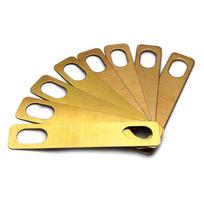 MX0312D 8Pcs Guitar Neck Shims 0.2mm 0.5mm 1mm Thickness Brass Shims Set Connection Neck Plate Bolt-on Neck Repair Luthier Tool auksas