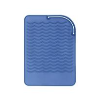 Silicone Heat Resistant Mat for Hair Durable Straightener Flat Iron Curling Iron Tool Clamping Pad Profissional Acessorios Tool blue