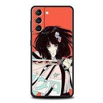 Japoniško stiliaus anime mergaitės telefono dėklas, skirtas Samsung Galaxy S23 Ultra S22 S21 S20 FE 5G S10 S10E S9 S8 Plus Note 20 minkštas juodas dangtelis Samsung S10 Plus