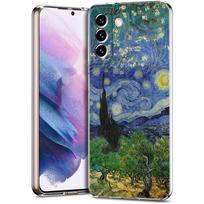 Van Gogh Art Aesthetics Angel Phone Case For Samsung Galaxy S24 Plus S23 S22 S21 S20 FE Ultra 5G S10 S10E S9 Soft Clear Cover Samsung S9 gray