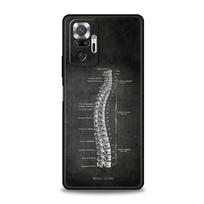 Anatomijos lenta telefono dėklas Xiaomi Redmi Note 13 12 5G 11 10 Pro 4G Plus 9S 9 8 7 9T 8T 10C 9C 9A 5G minkštas silikoninis dangtelis Redmi Note 12 Pro 5G