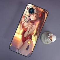 Genshin Impact Seksuali Miela Mergina Huawei Honor Magic 5 Lite 70 50 X8 X9 a P20 P30 P40 P50 P60 Pro P Smart Nova 9 5T Dėklas P Smart Z brown